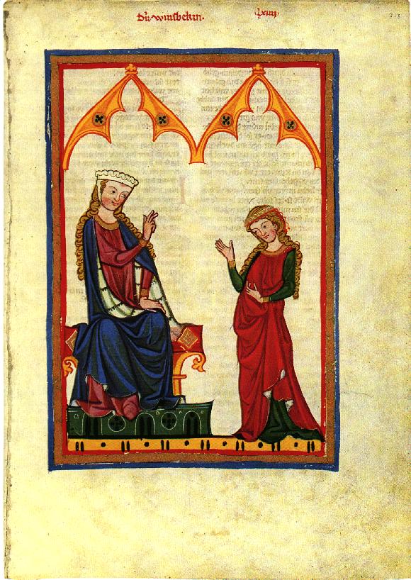 Manesse-Tafel 071: Die Winsbekin