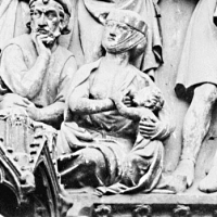 Notre-Dame, Paris, Südquerschiffportal, Mitte 13. Jh.
